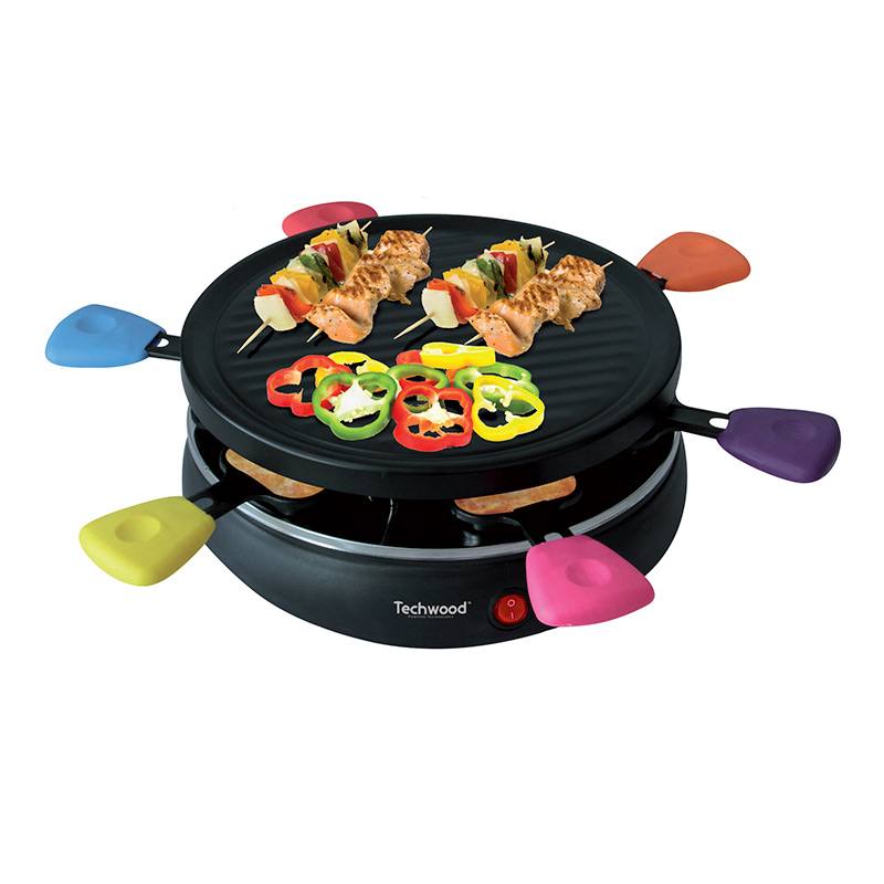 Raclette Techwood 6 Personnes- Poelons Avec Manches Colore Bon état -  reconditionné disponible sur Electro Depot